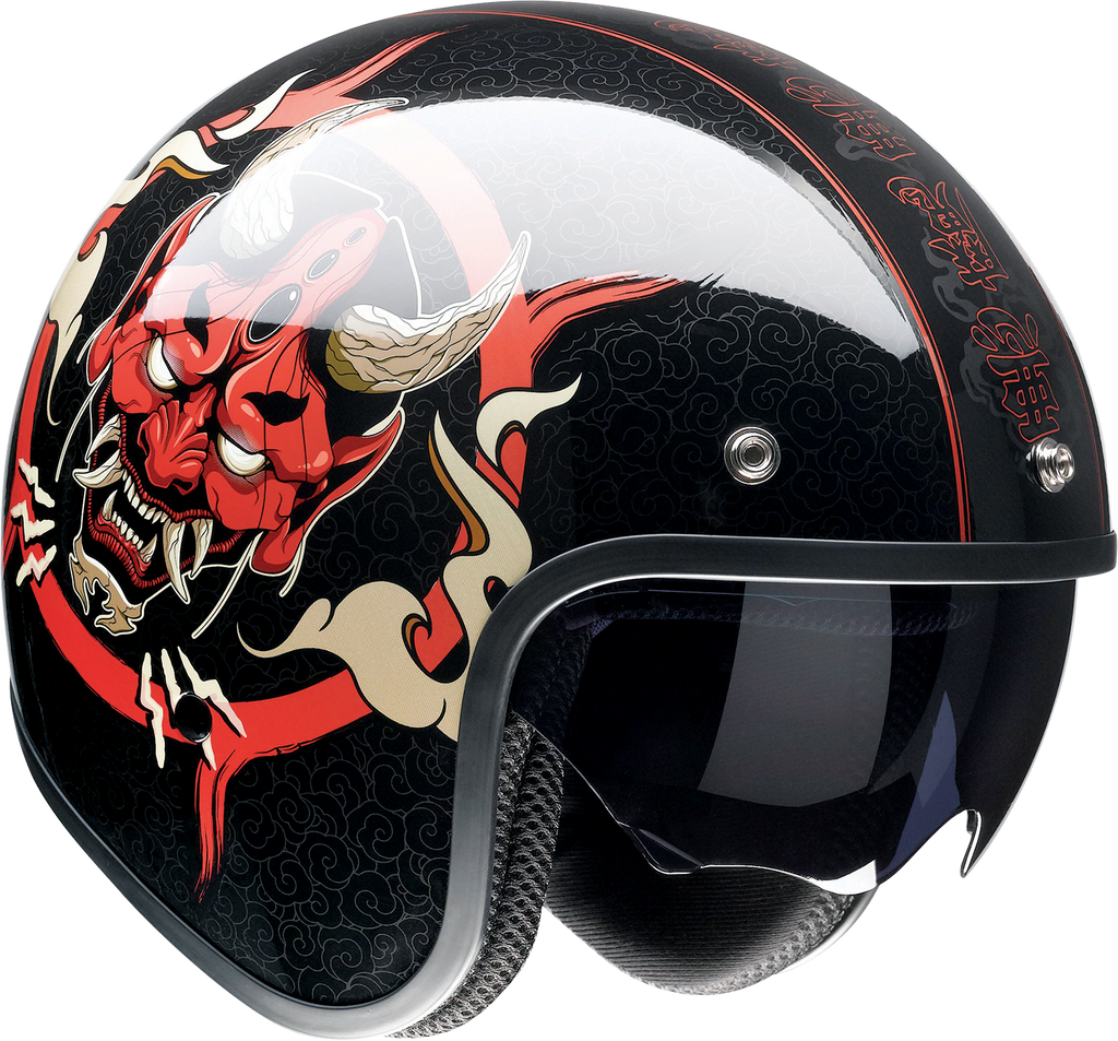 Z1R, Z1R Saturn Helmet - Devilish Gloss Black/Red, Small (Part No. 0104-2877)