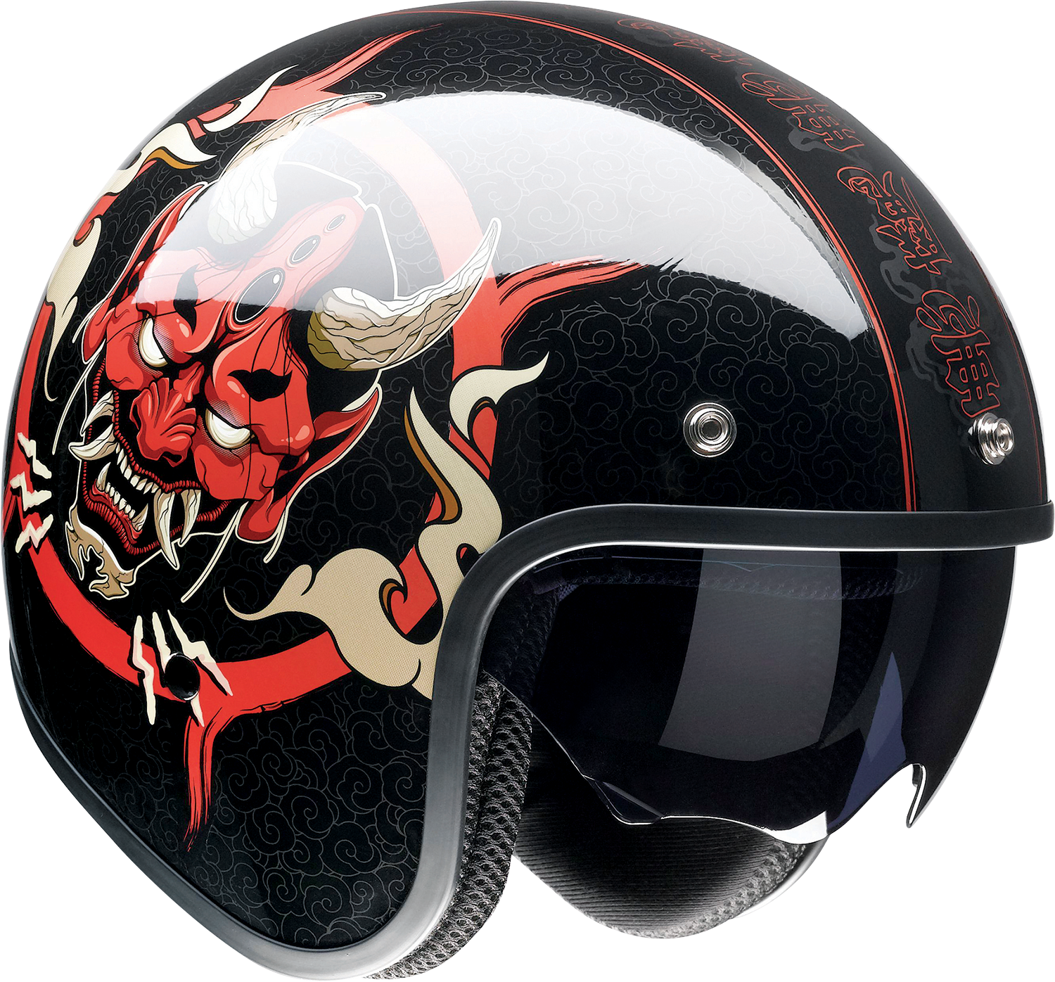 Z1R, Z1R Saturn Helmet - Devilish Gloss Black/Red, Small (Part No. 0104-2877)