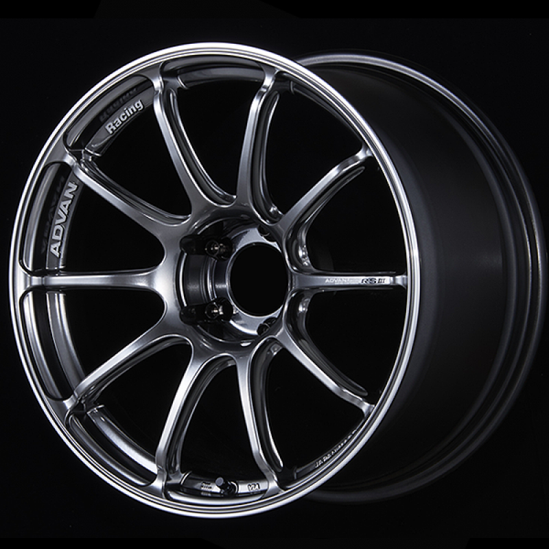 Advan RSIII 19x8.0 / +42 Offset / 5x112 / 66.5mm Bore / Racing Hyper Black and Ring YA39G42MHBR