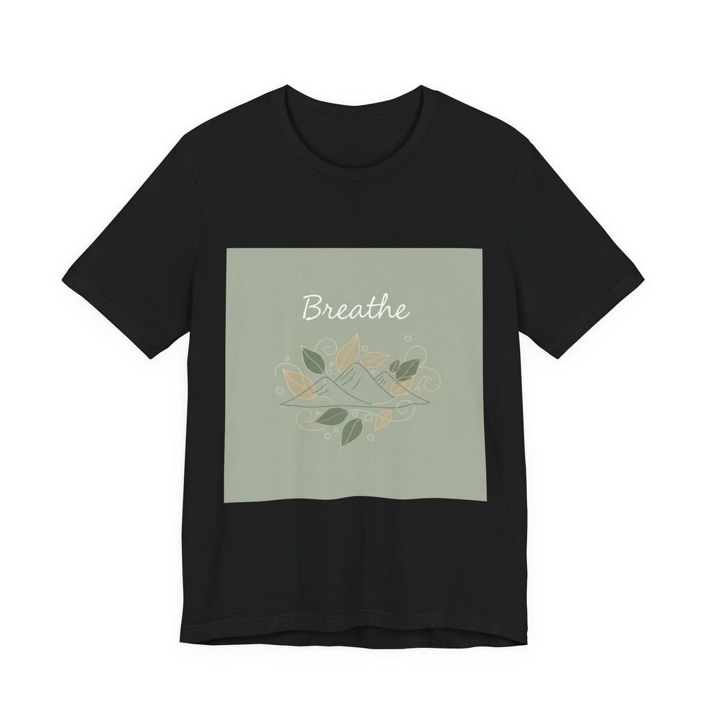 Breathe Leaf Line Tee | nature vibes, calming minimal