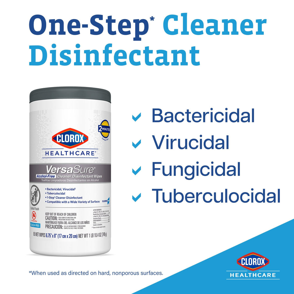 Clorox Healthcare® VersaSure® Cleaner Disinfectant Wipes, Refill Pouch 31761