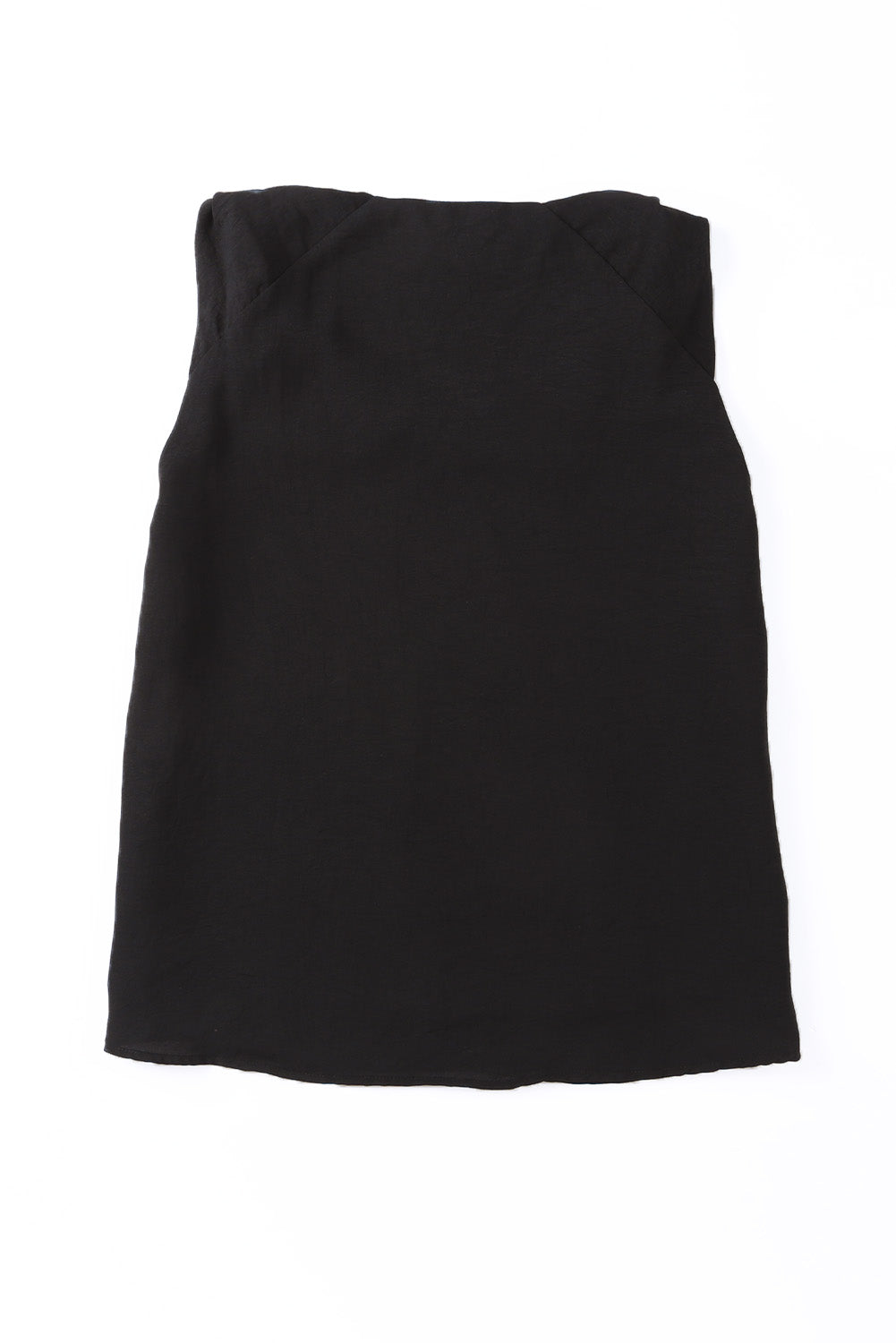 Apricot Plain V Neck Casual Knotted Shoulder Vest
