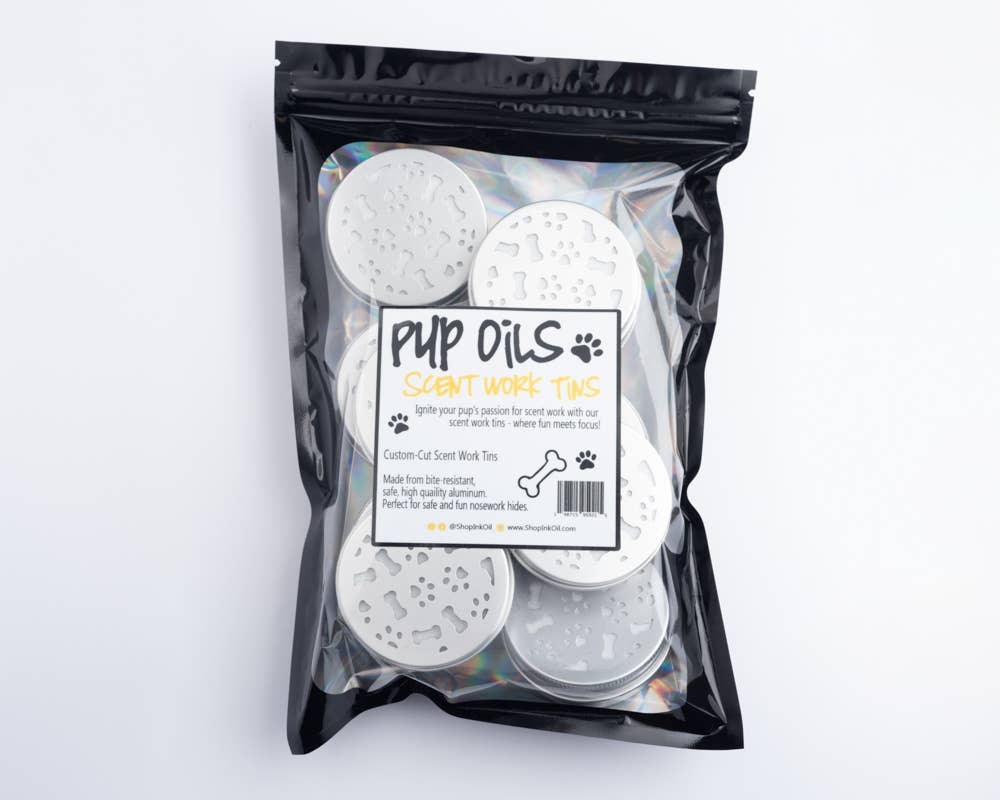 🐶👃 Dog Scent Work / Nose Training Containers – 2oz Magnetic Tins