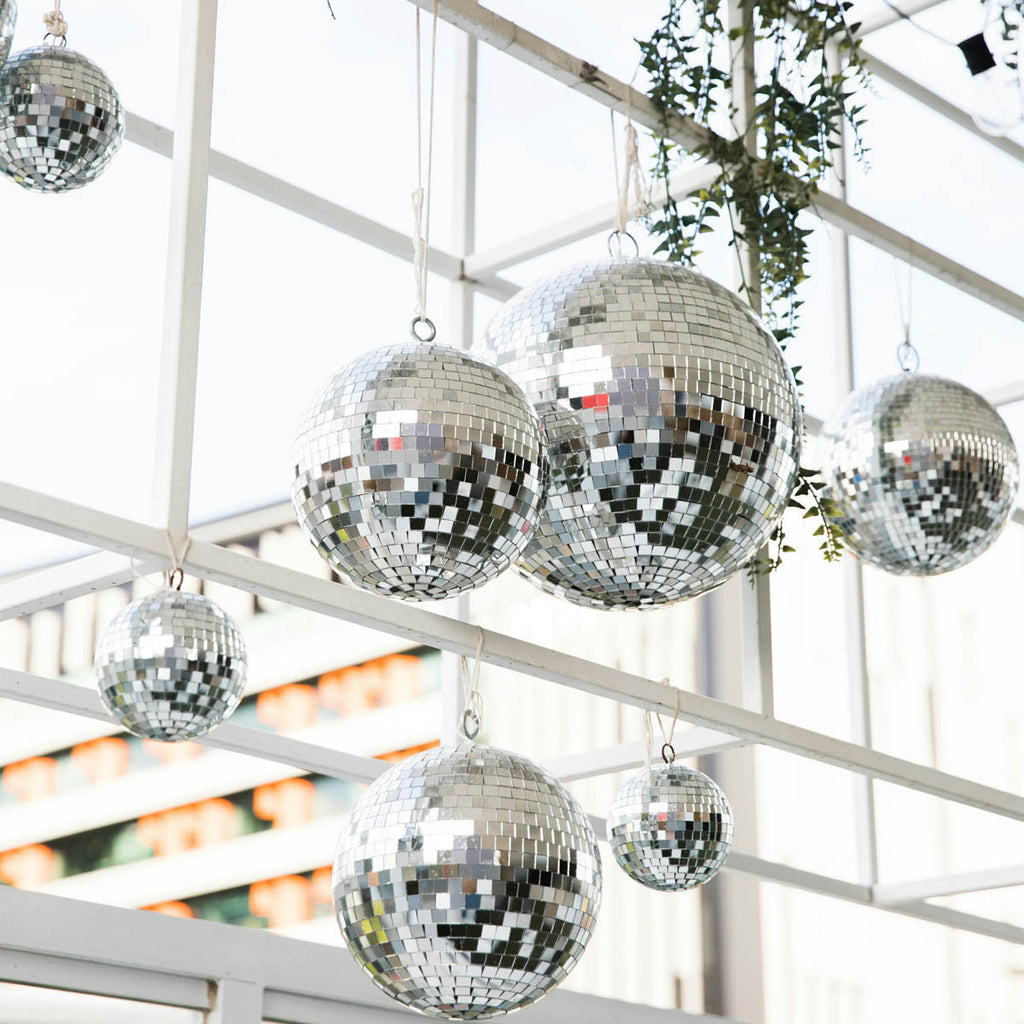 Yescom Silver Mirror Ball for 70s/80s Disco Parties Fashion Runway