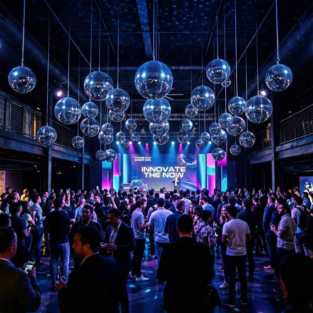 Yescom Blue Mirror Ball for Awards Night Summer Event