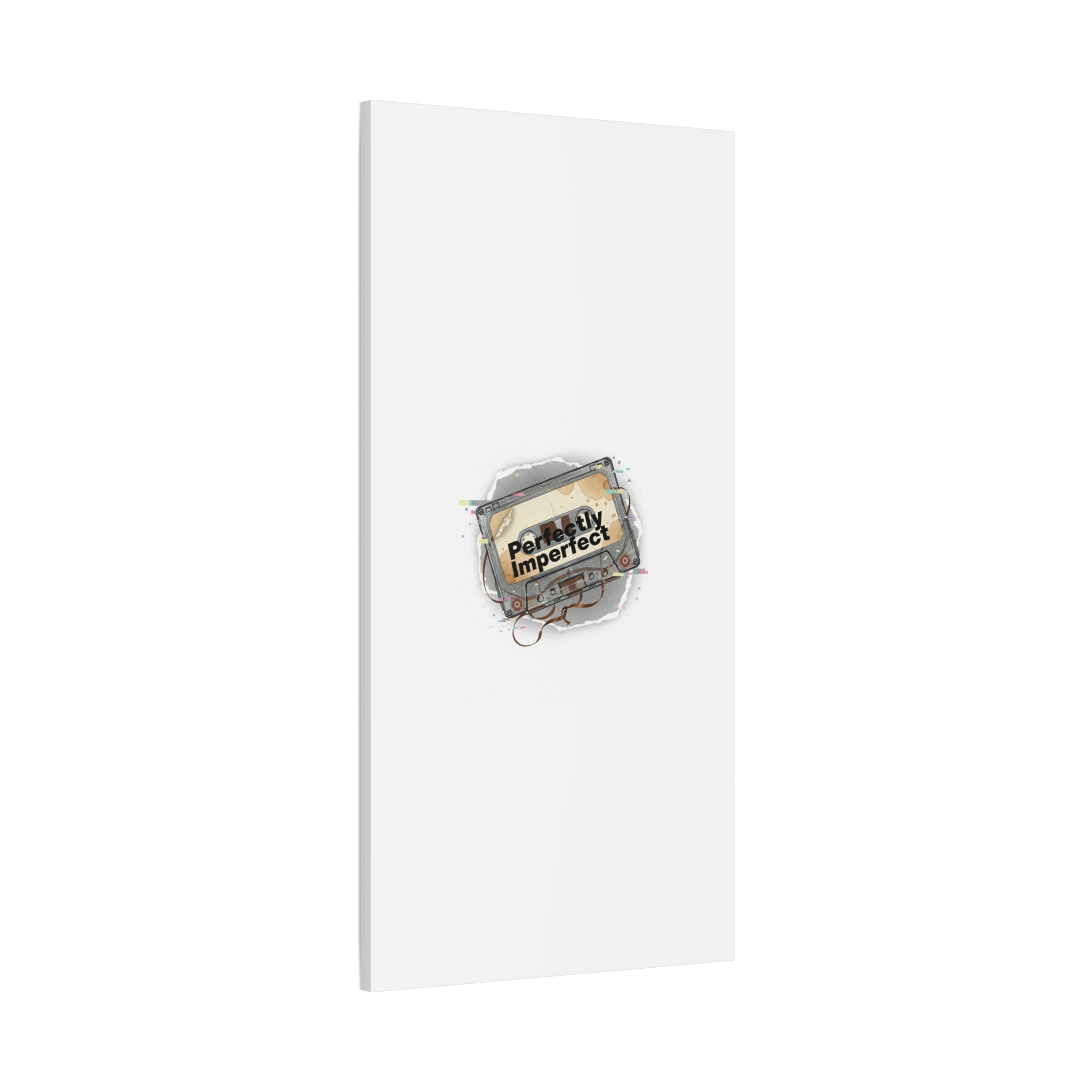 Perfectly Imperfect Cassette, Canvas Print | Analog Error, glitch art static