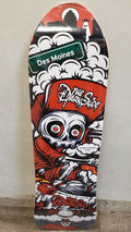The Dark Slide x Skullduggery "Everything's Fine" 80s Shaped 9.25" Skateboard Deck