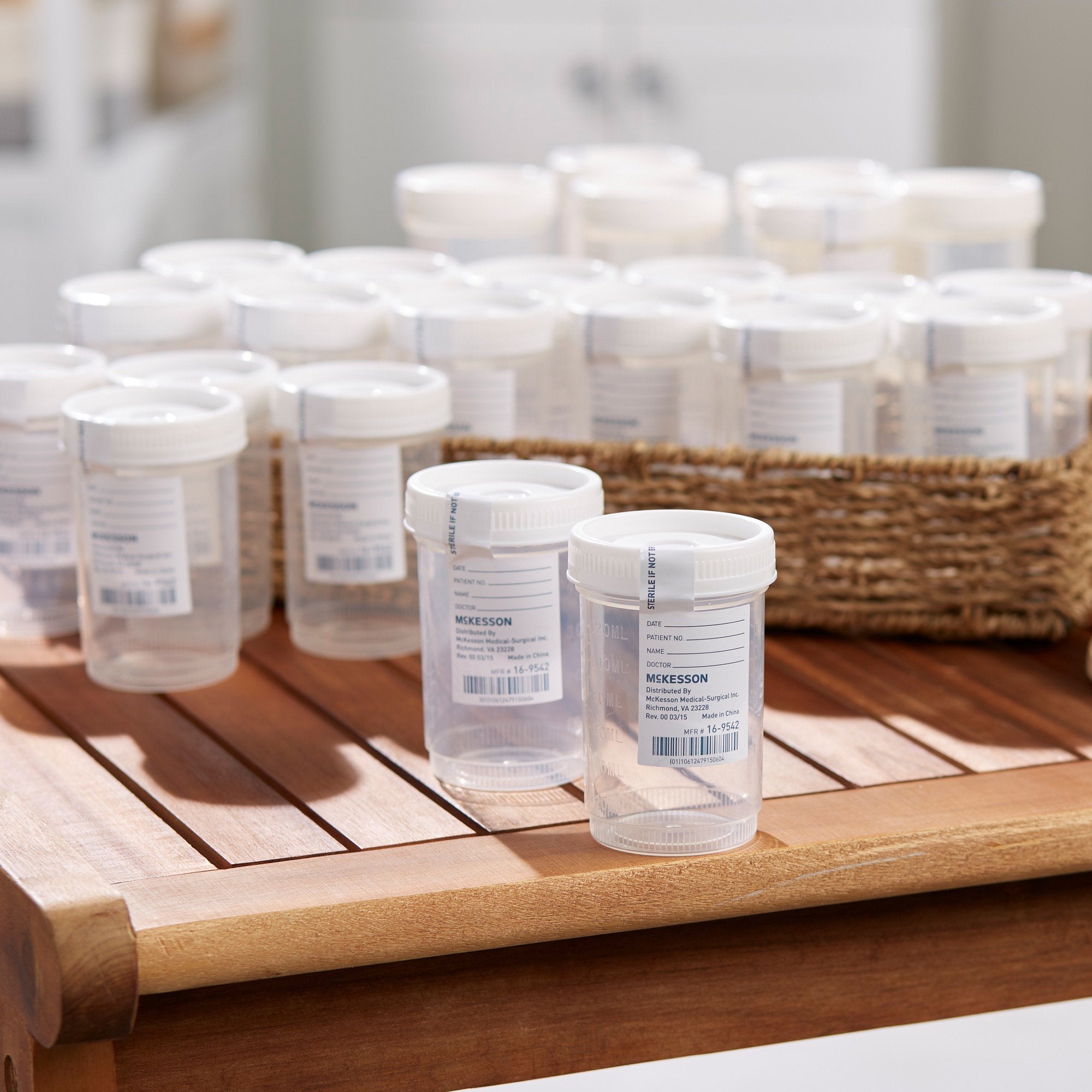 McKesson Specimen Container for Pneumatic Tube Systems, 120 mL 16-9542