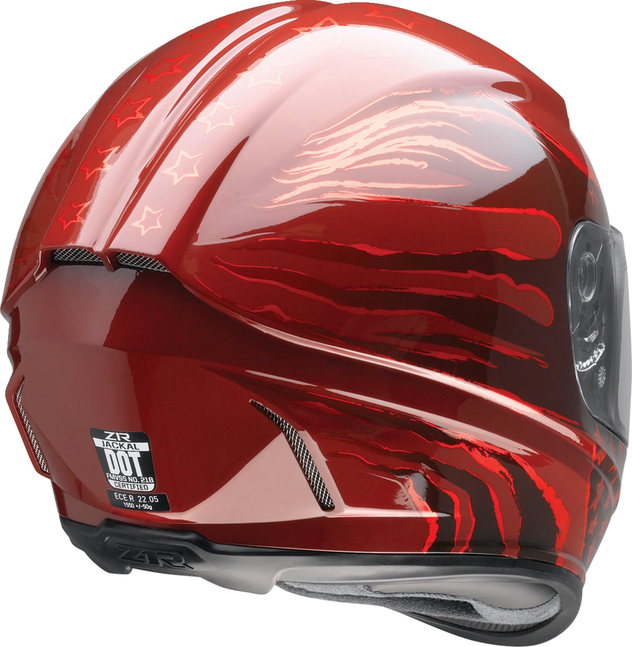 Z1R, Z1R Jackal Patriot Helmet - Red, XL by Z1R (Part #0101-15423)