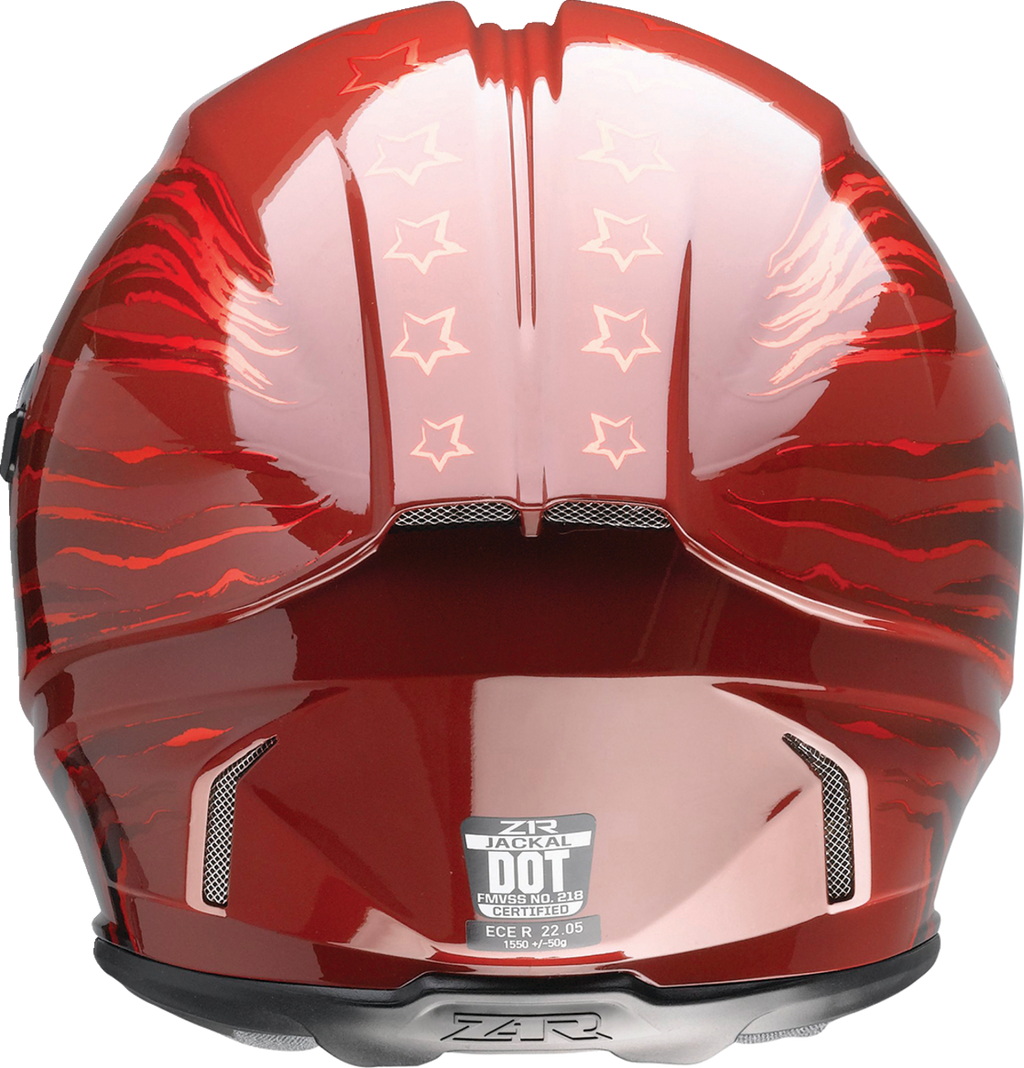Z1R, Z1R Jackal Patriot Helmet - Red, XL by Z1R (Part #0101-15423)