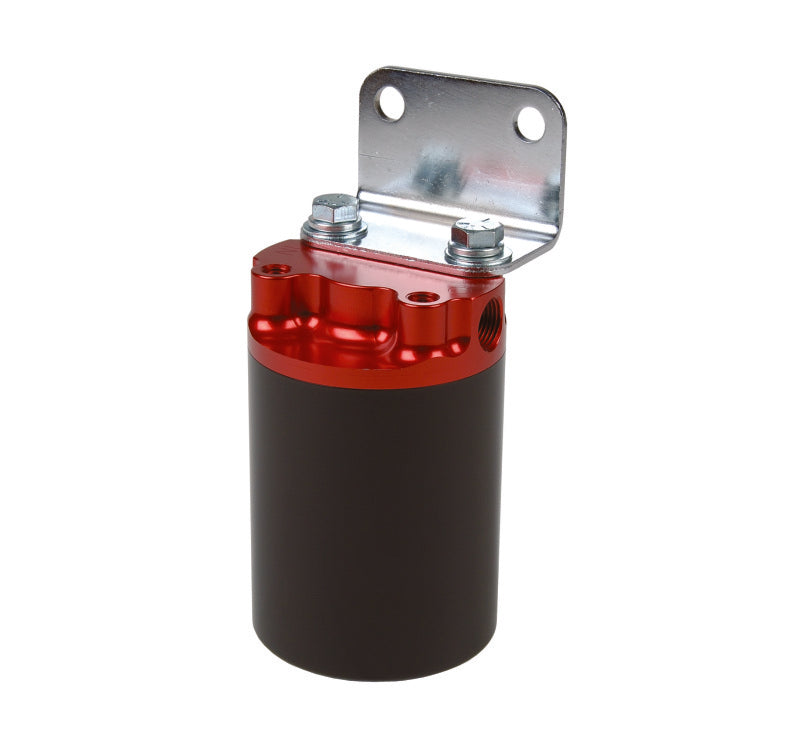 Aeromotive 100 Micron, Red/Black Canister Fuel Filter