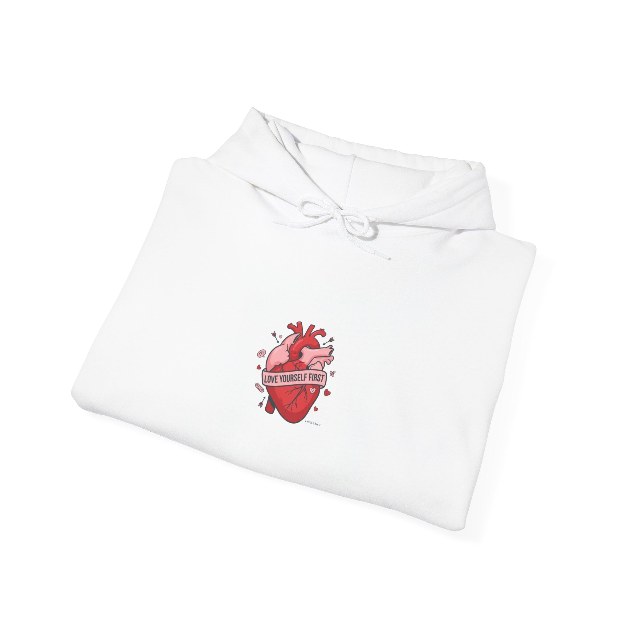 Snarky Heart Graphic Hoodie | anti love graphic, punk Valentine design