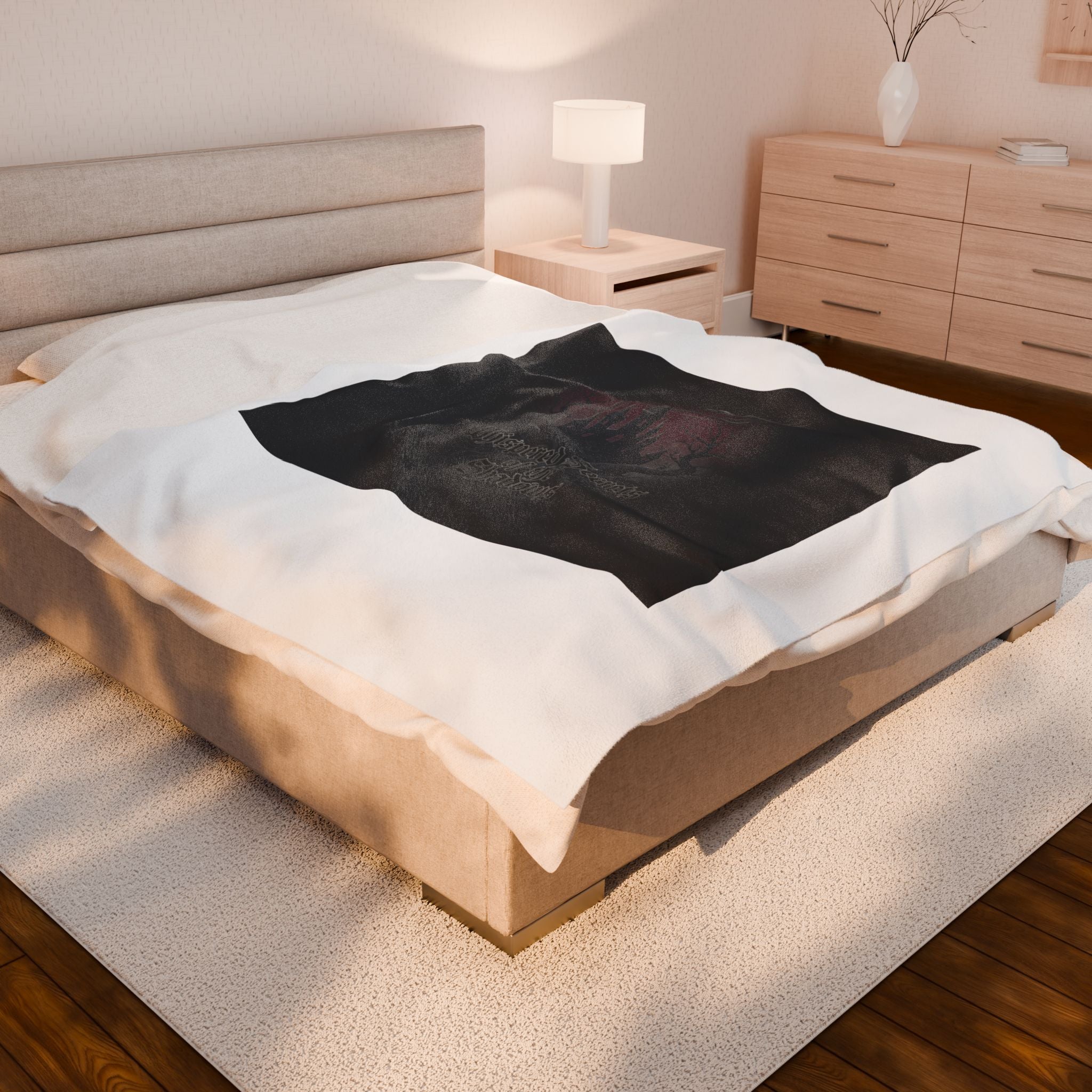 Medieval Castle Raven Velvet Throw Blanket | Castlecore, Dark Academia