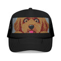Meme Dog Embroidered Trucker Hat — 'Embrace the Fur'