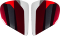 ARAI HELMETS, ARAI HELMETS Vas-V Side Pods - Snake - Red (Part Number 025729)