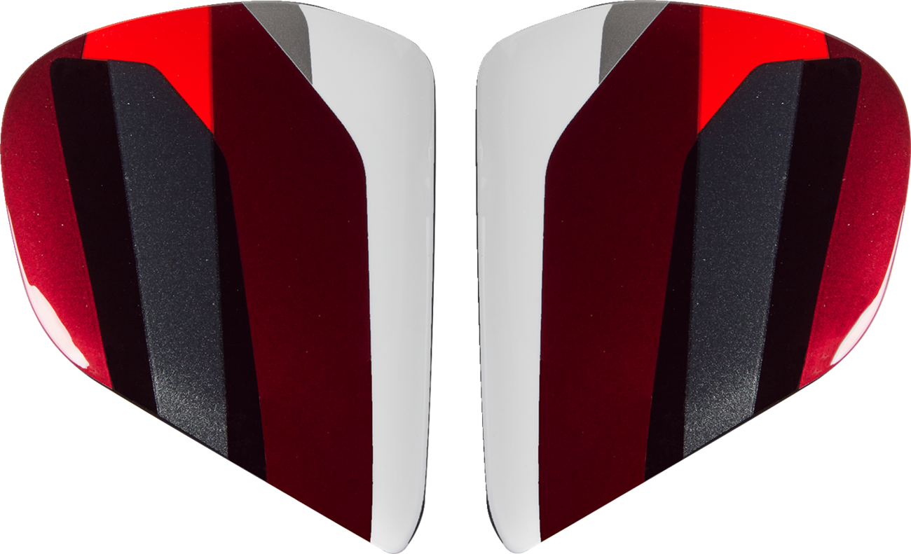 ARAI HELMETS, ARAI HELMETS Vas-V Side Pods - Snake - Red (Part Number 025729)
