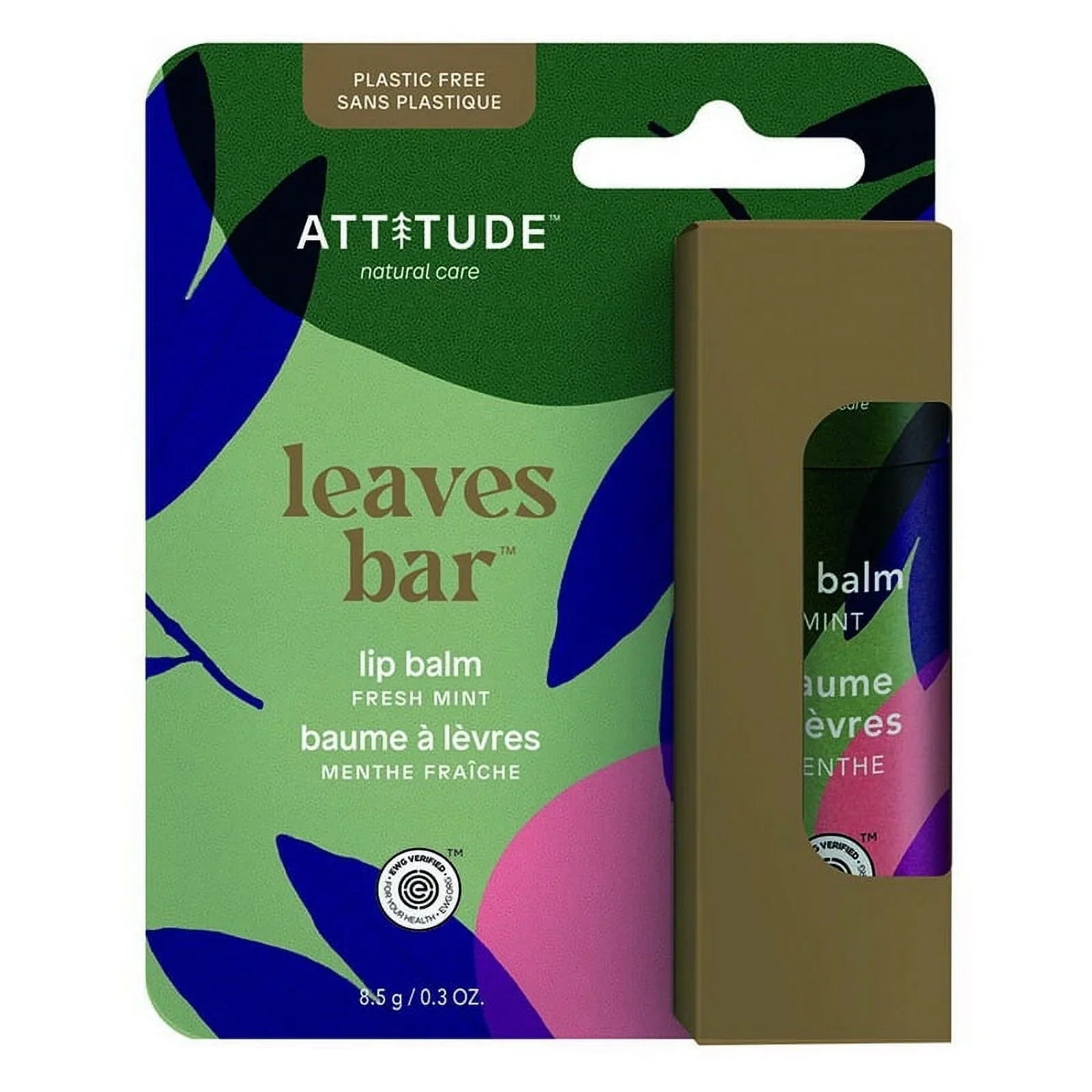 Attitude - Mint Lip Balm, 0.3 oz (Pack of 12) - Hydrating Lip Care