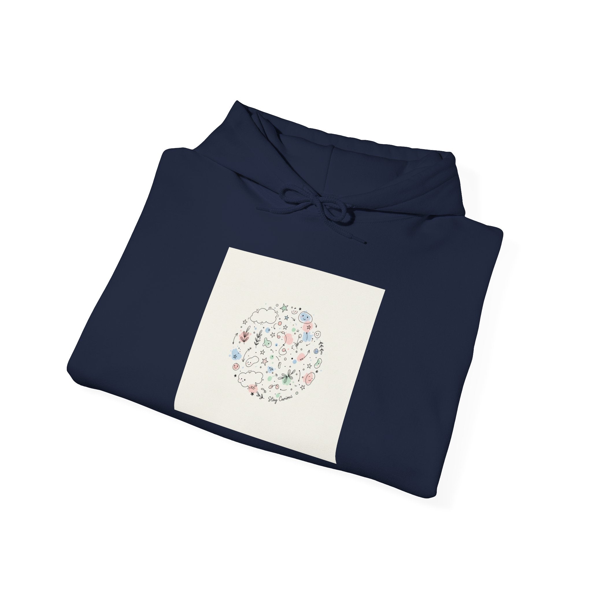 Minimal Hand-Drawn Doodle Circle Hoodie | Sketch Art, Line Drawing