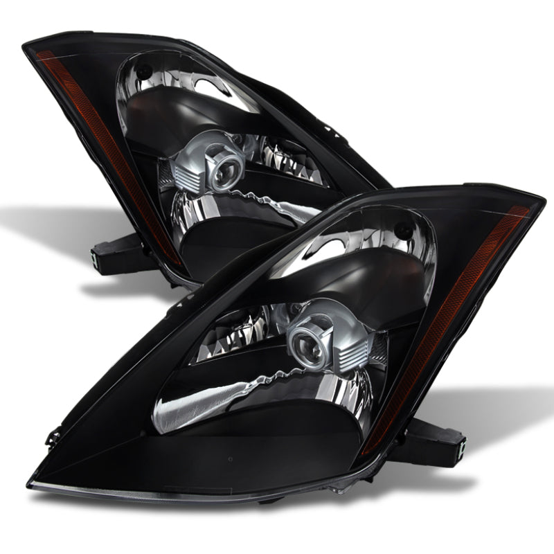 SPYDER Xtune Nissan 350Z 03-05 Crystal Headlights Xenon/Hid Model Only Black HD-JH-N350Z-HID-BK 9023989