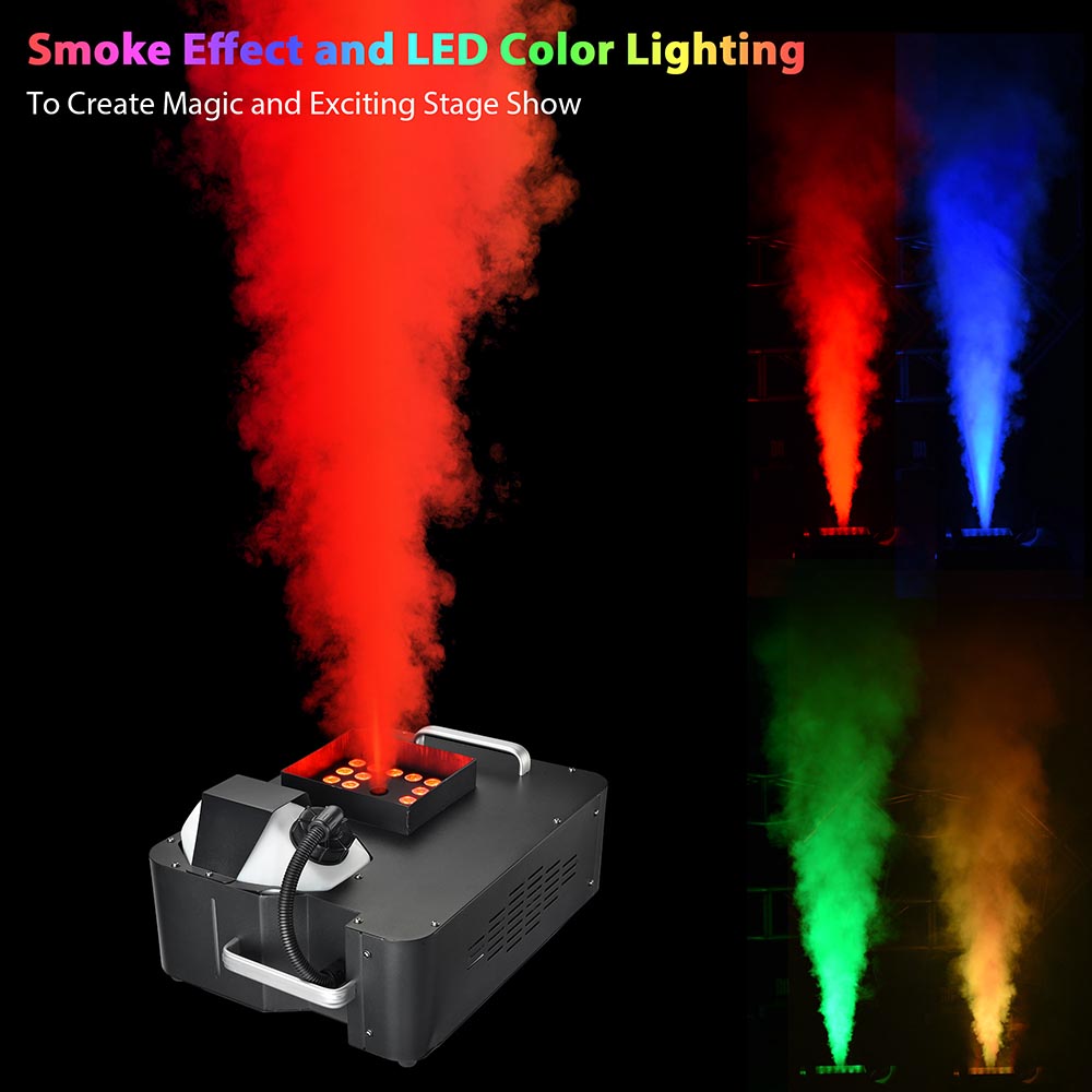 Yescom Fog Smoke Machine w/ Remote Light DMX 20000 CFM 1500w