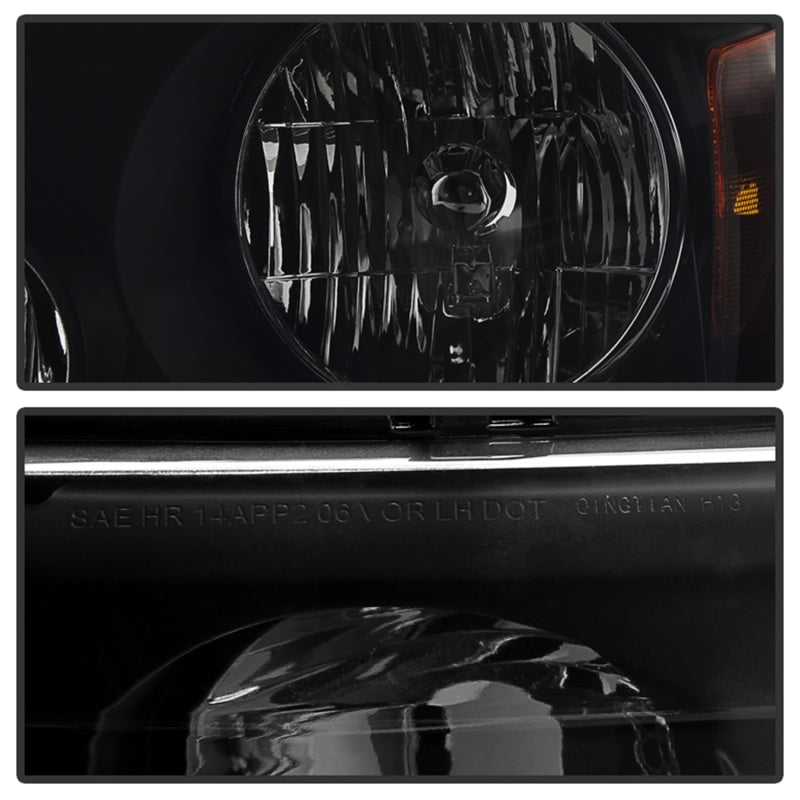 SPYDER Xtune Ford F150 04-08 Amber Crystal Headlights Black Smoked HD-JH-FF15004-AM-BSM 9030338