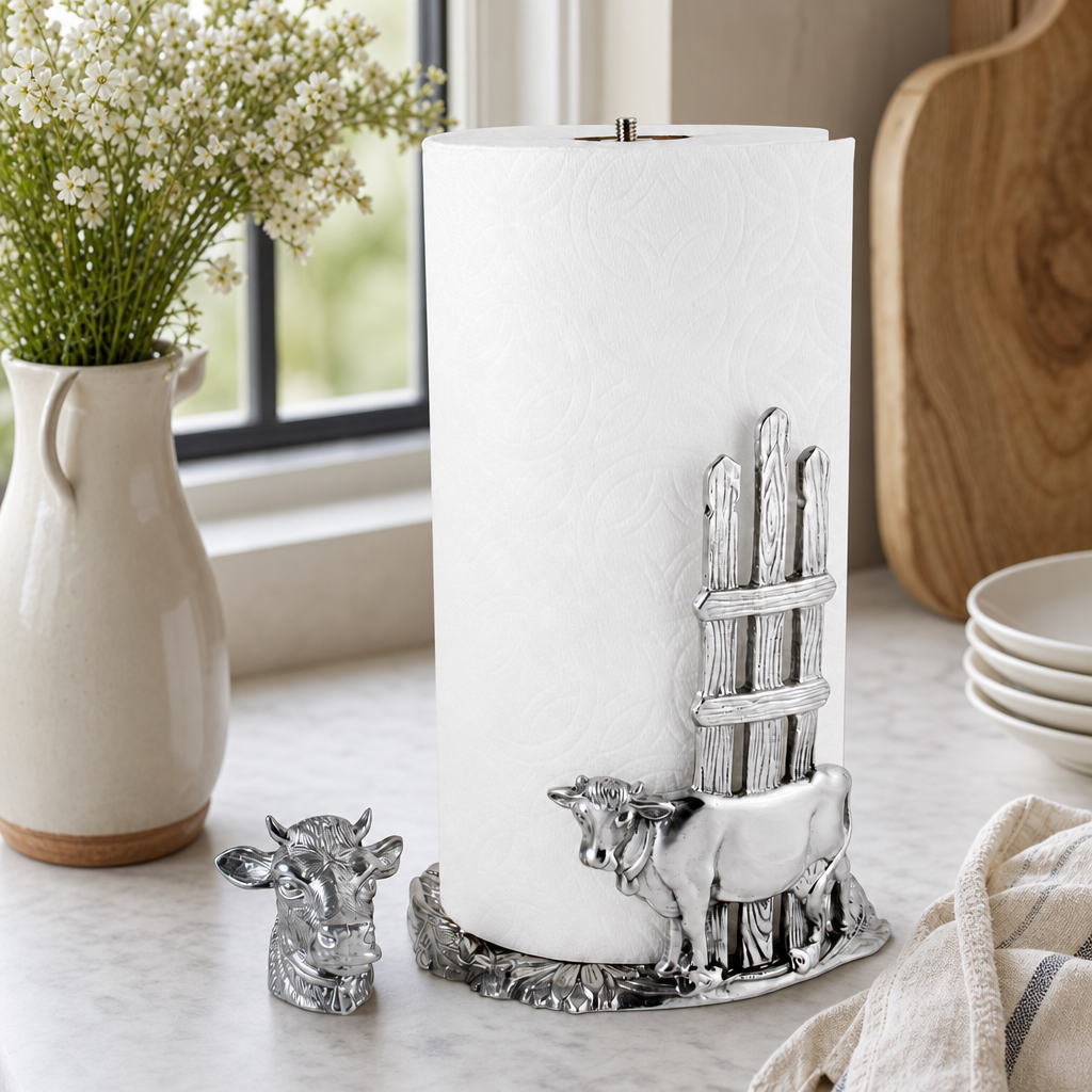 Cow Paper Towel Holder