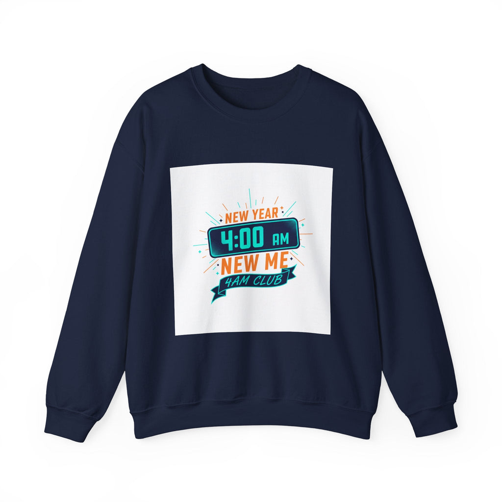 New Year 4:00 AM New Me Crewneck Sweatshirt | Holiday Apparel, Festive Sweater Look