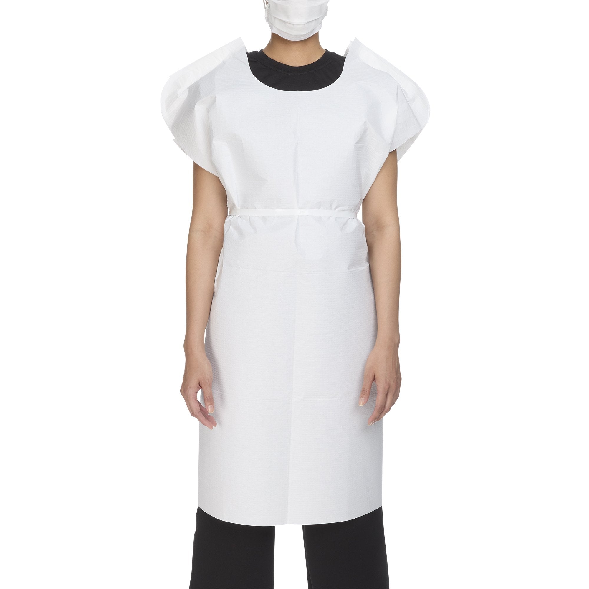 McKesson Patient Exam Gown, One Size Fits Most, White 18-846
