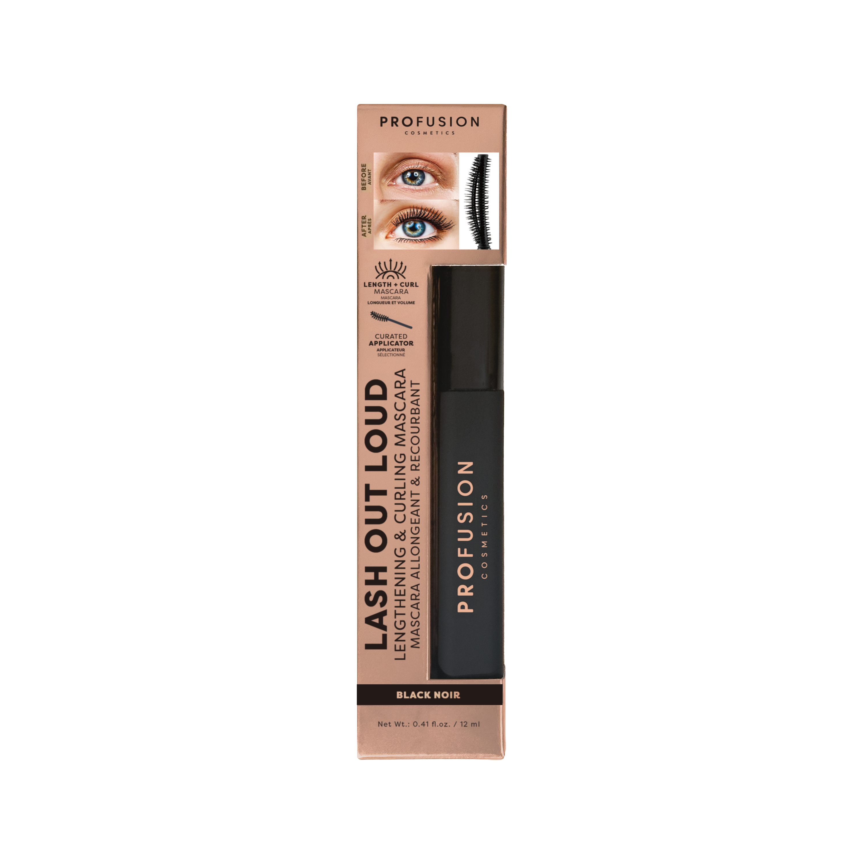 Lash Out Loud | Lengthening & Curling Mascara - Black