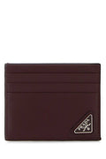 PRADA Mini Saffiano Leather Card Holder 10 X 8 CM