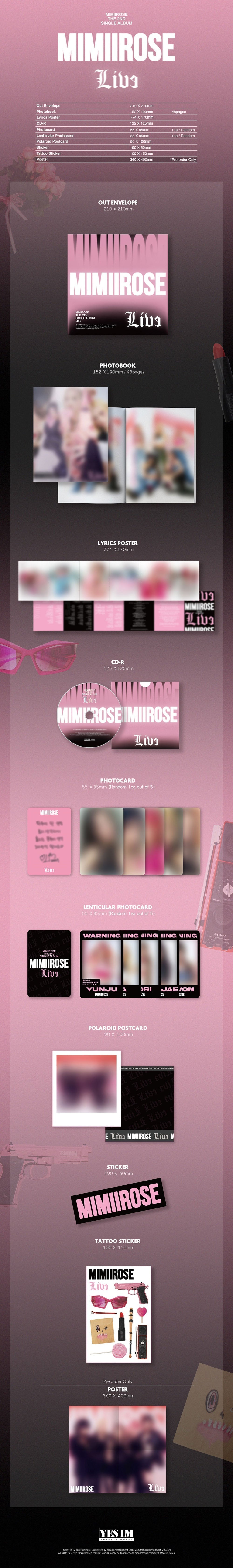 Mimiirose 2nd Single Album - Live