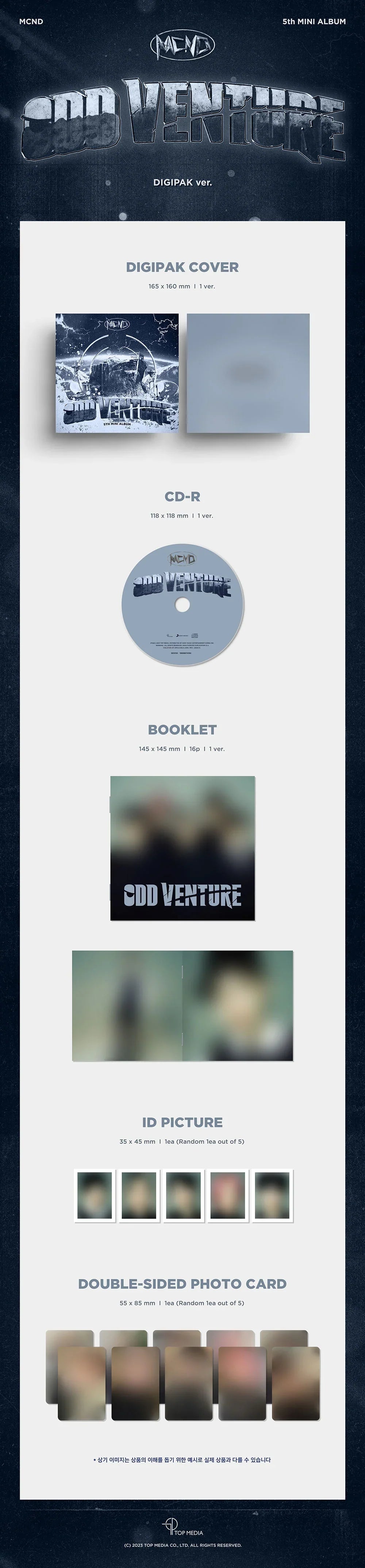 Mcnd 5th Mini Album - Odd Venture