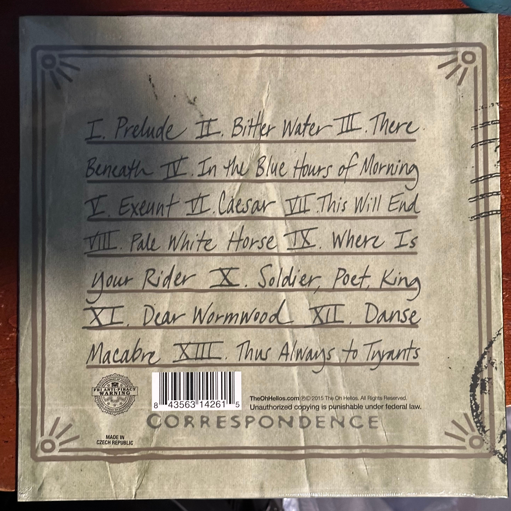 Oh Hellos - Dear Wormwood - New LP Vinyl