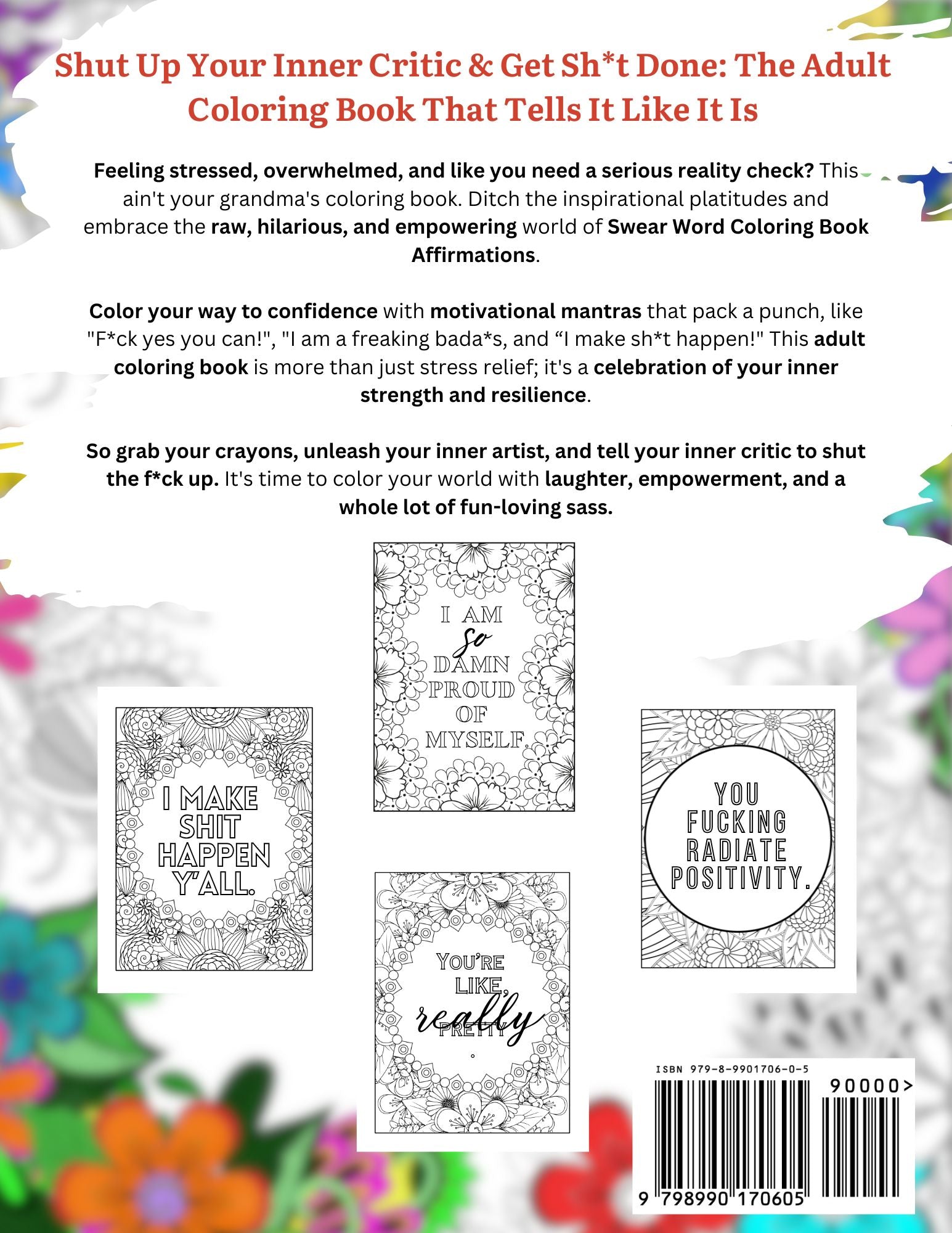 Empowering Sh*t to Color - Adult Coloring Book
