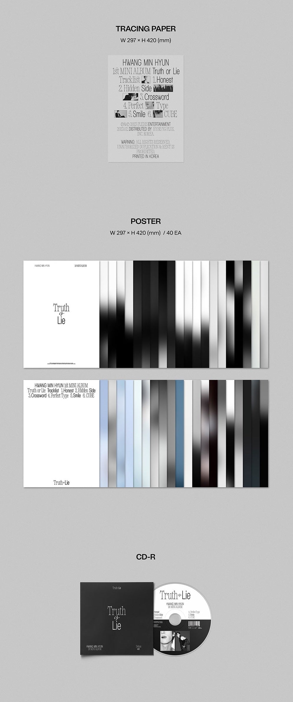 Hwang Min Hyun 1st Mini Album - Truth Or Lie (Deluxe Version)