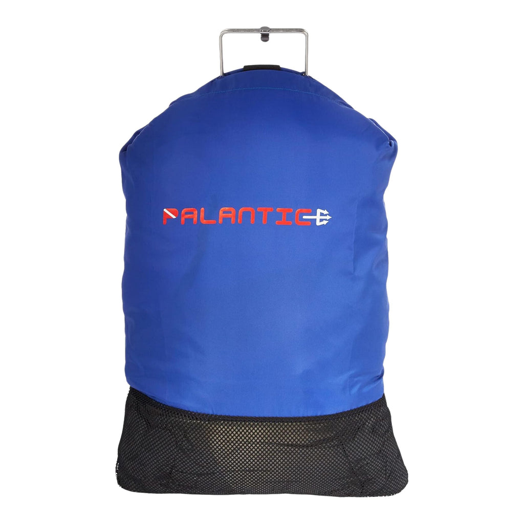 Palantic Blue Lobster Fish Catch Gear Nylon Game Bag Net with SS Handle