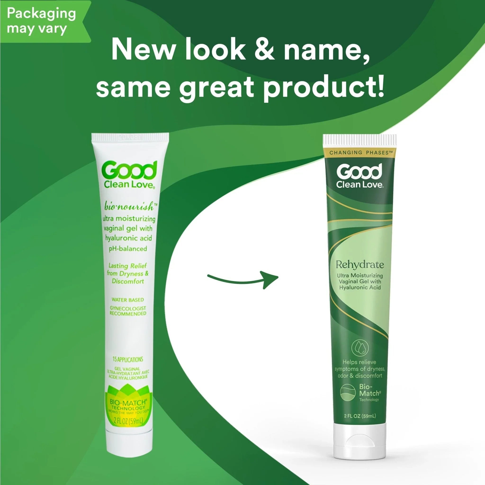 Good Clean Love Rehydrate Ultra Moist Vaginal Gel, 2 FL OZ, Intimate Moisturizer for Women