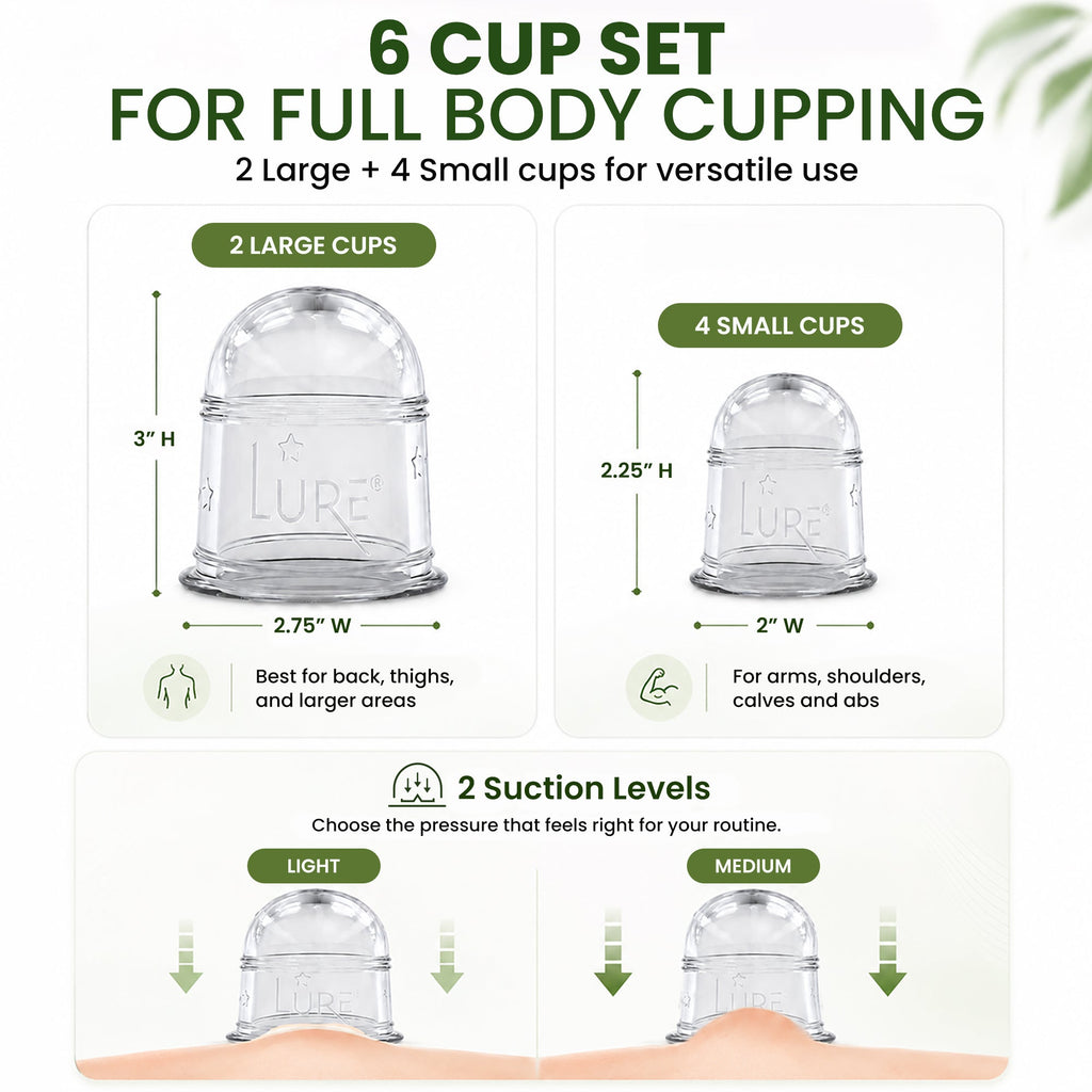 ZEN Cupping Therapy Set - 6 Cups