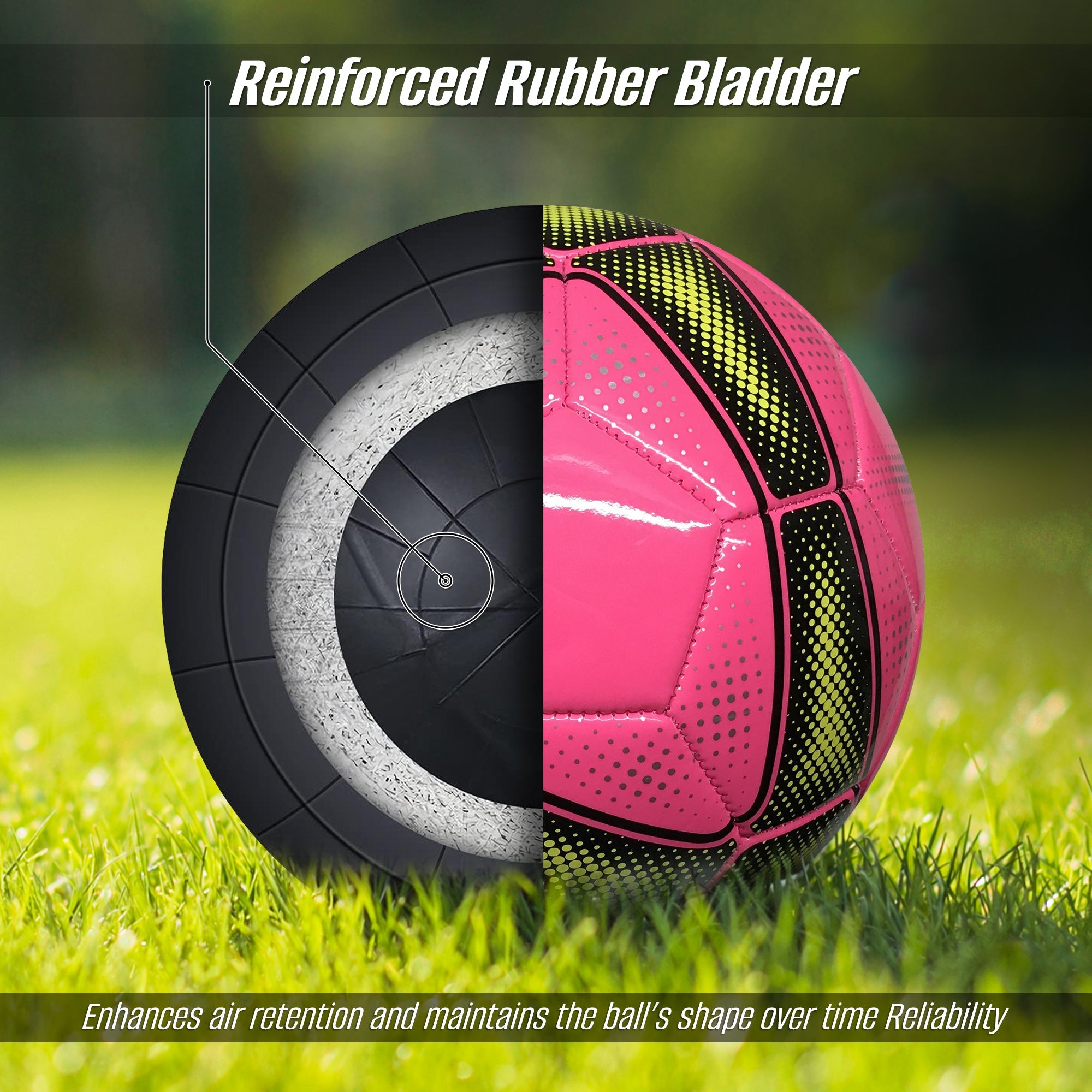 Vizari Cordoba USA Soccer Ball – Pink (Sizes 3, 4 & 5)