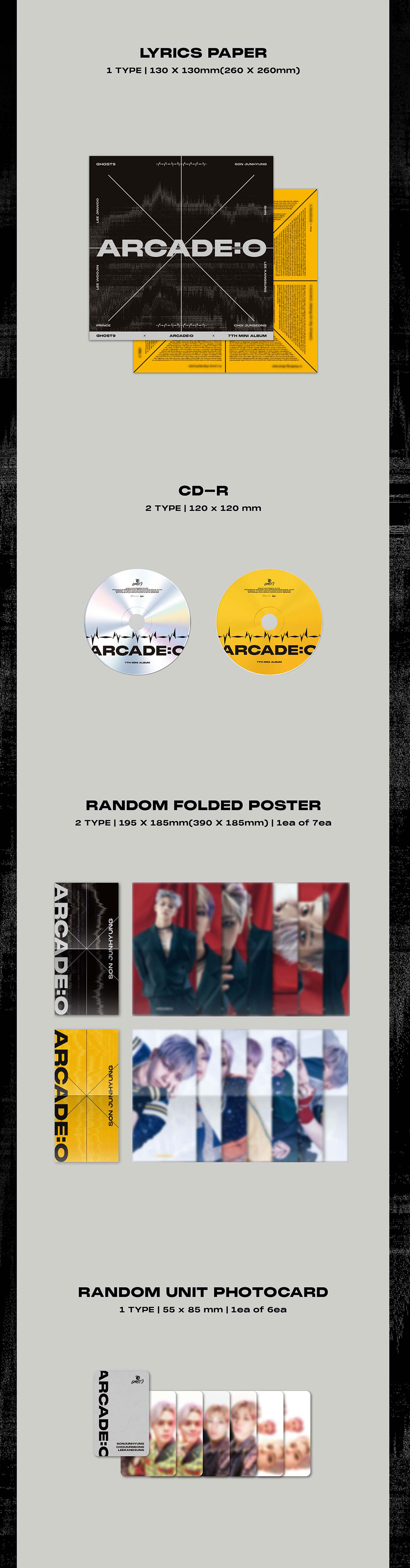 Ghost9 7th Mini Album - Arcade:O