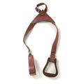 Tough-1 Kids Nylon Slip-On Stirrup Set (Leather Covered Stirrups)