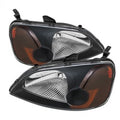 SPYDER Xtune Honda Civic 01-03 2/4Dr Amber Crystal Headlights Black HD-JH-HC01-AM-BK 5014368