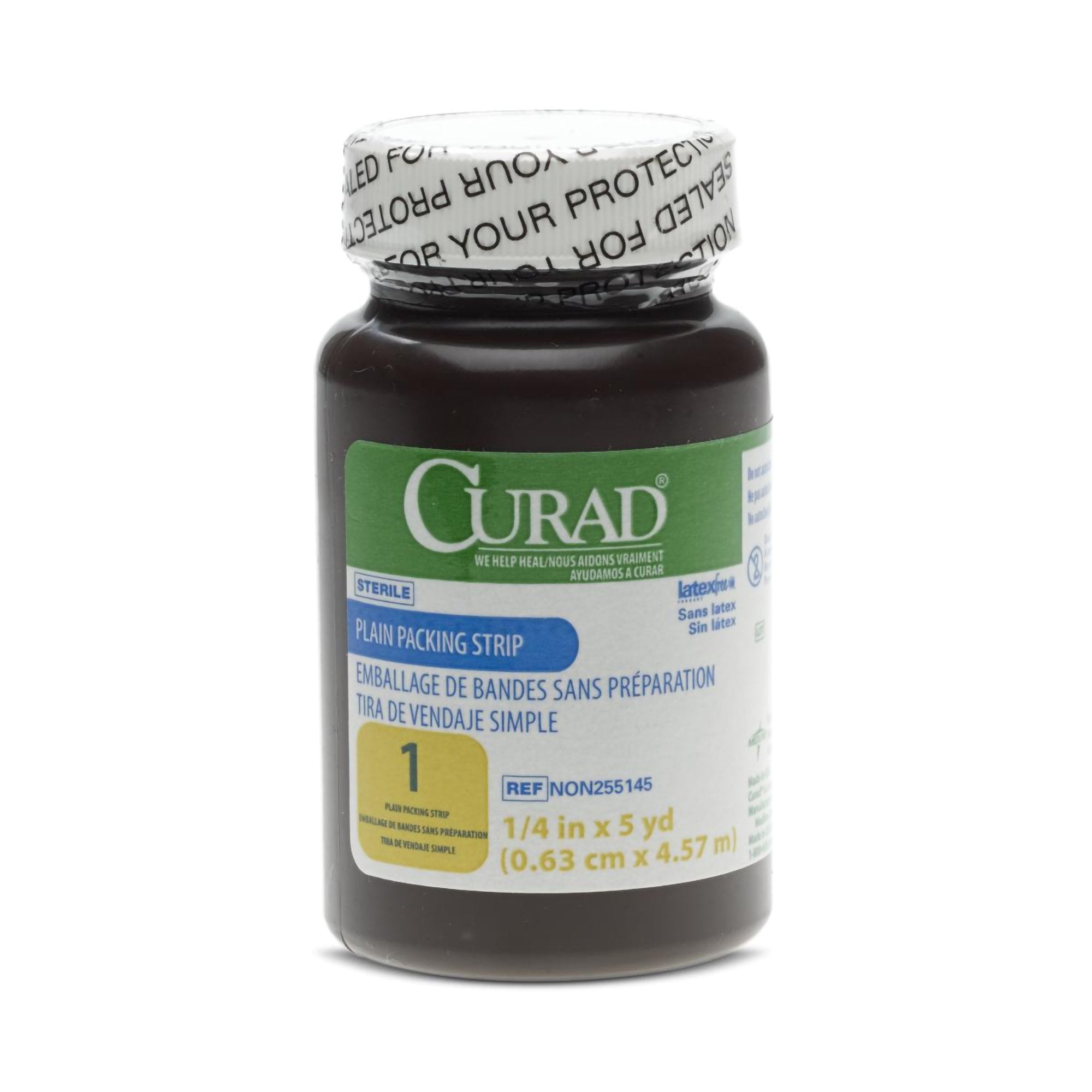 Curad® Nonimpregnated Wound Packing Strip, ¼ Inch x 5 Yard NON255145