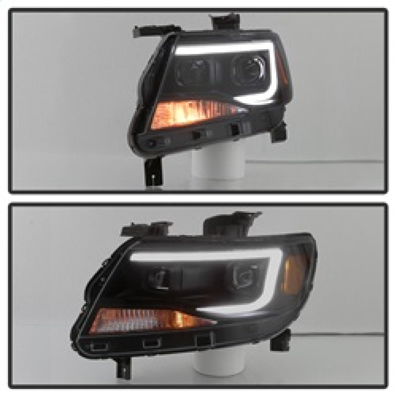 SPYDER xTune Chevy Colorado 15-17 HalogenOnly Projector Headlights - Black Smoked PRO-JH-CCO04-LBDRL-BSM 9039300