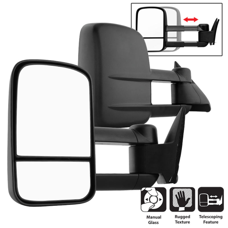 SPYDER xTune Chevy C10 88-98 Manual Extendable - Manual Adjust Mirror - SET MIR-CCK88-MA-SET 9936128