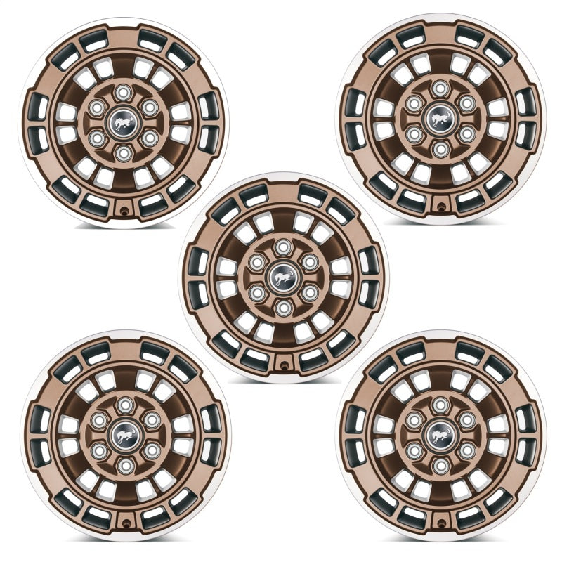 Ford Racing 21-23 Bronco 17x8.5 Wheel Kit - Sinister Bronze M-1007K-P1785BRN