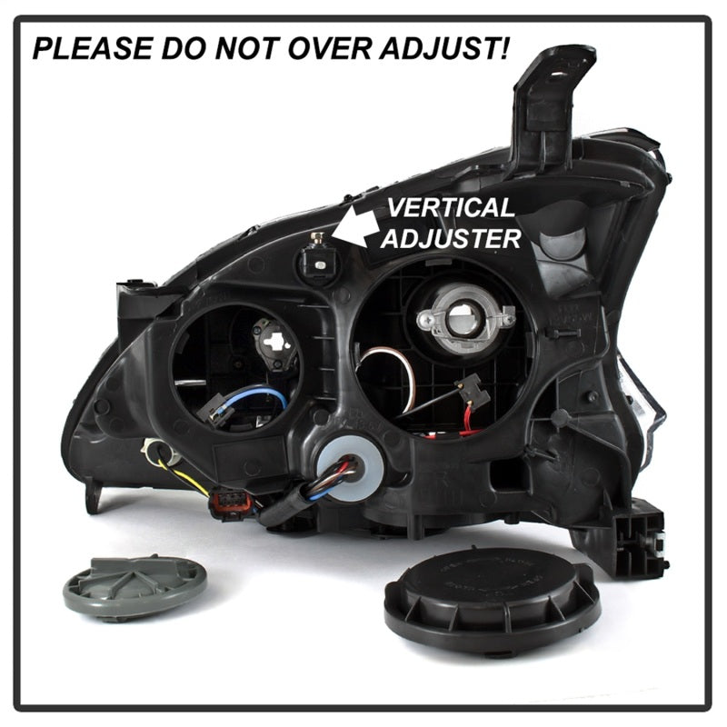 SPYDER xTune 13-15 Nissan Sentra DRL LED Light Bar Halogen Projector Headlights - Black (PRO-JH-NS13-LB-BK) 9042966