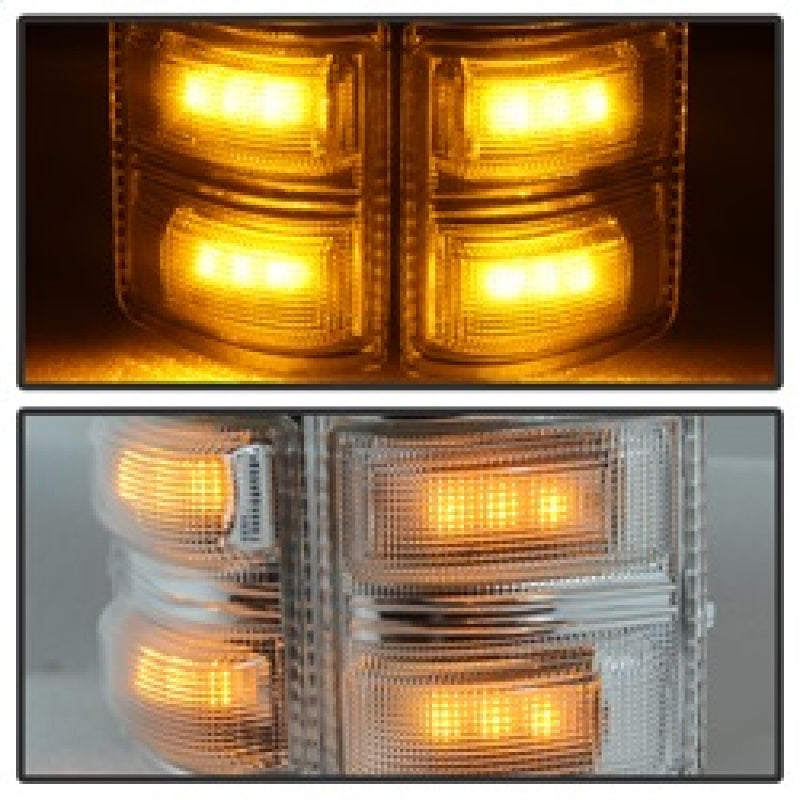 SPYDER xTune Ford Superduty 08-14 F250-F550 Amber LED Mirror Signal Lens - Clear ACC-LED-FDSD08-MR-C 9924736