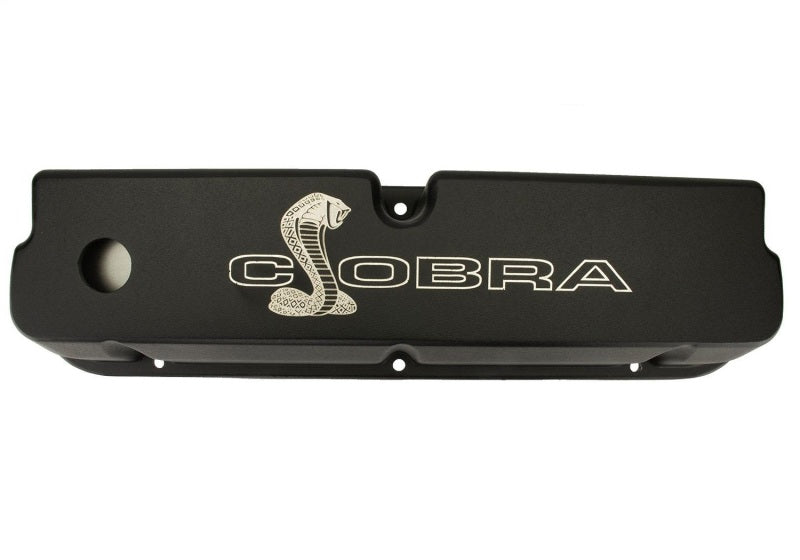 Ford SBF Valve Covers w/Cobra Logo Black FRDM6582-LE302SBK
