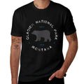 Glacier National Park Retro Vintage Graphic  Graphic-printed T-Shirt